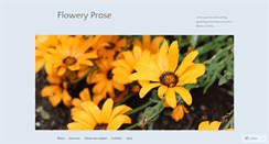 Desktop Screenshot of floweryprose.com