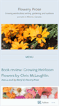 Mobile Screenshot of floweryprose.com