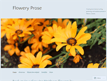 Tablet Screenshot of floweryprose.com